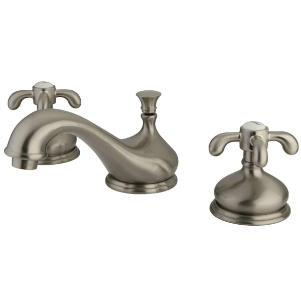 KS1168TX 8" Widespread Bathroom Faucet, Brushed Nickel